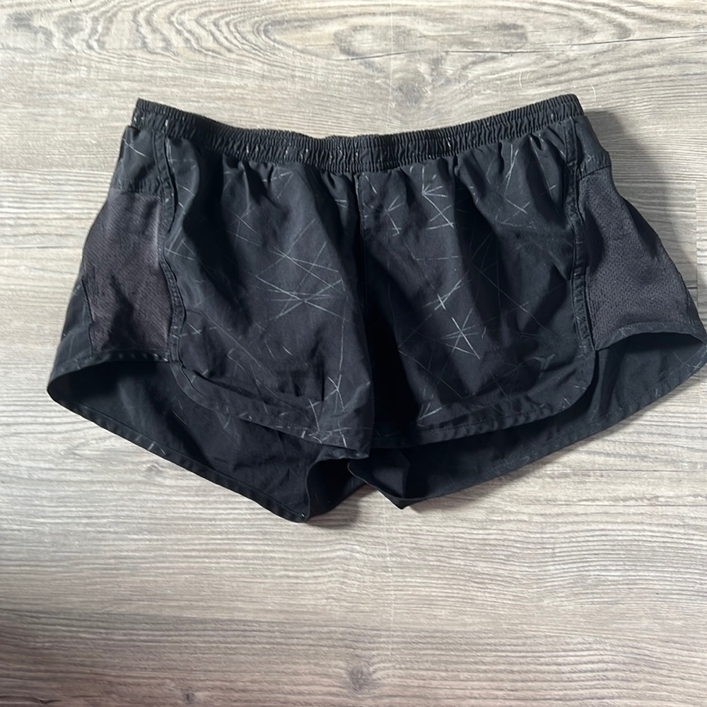 Black athletic shorts